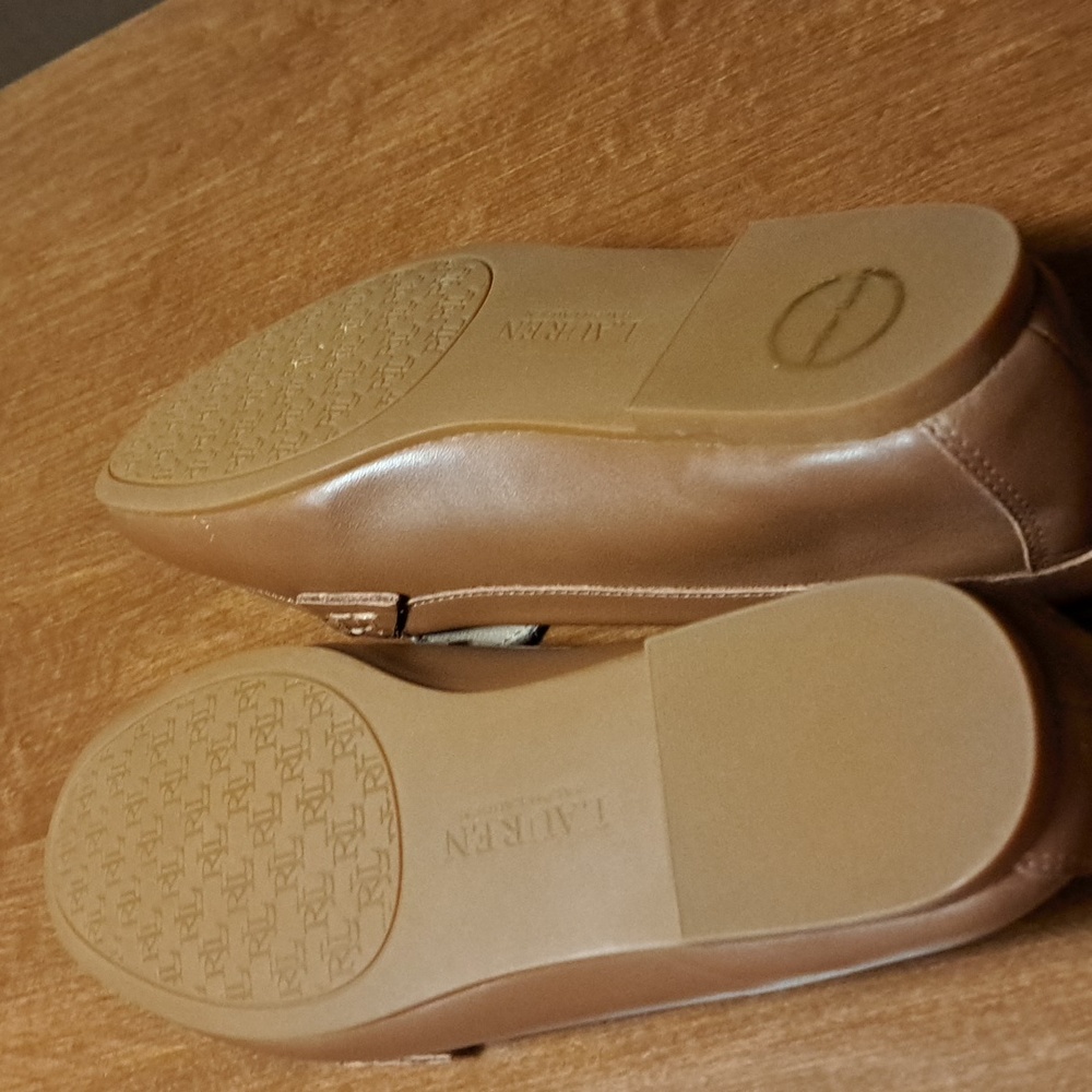 FLASH SALE Lauren 6.5 ralph lauren 100% lether flats - Picture 7 of 8